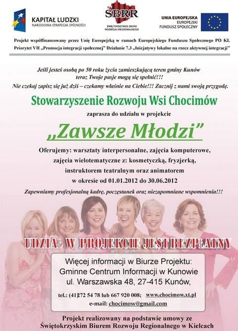 Platat promujący projekt